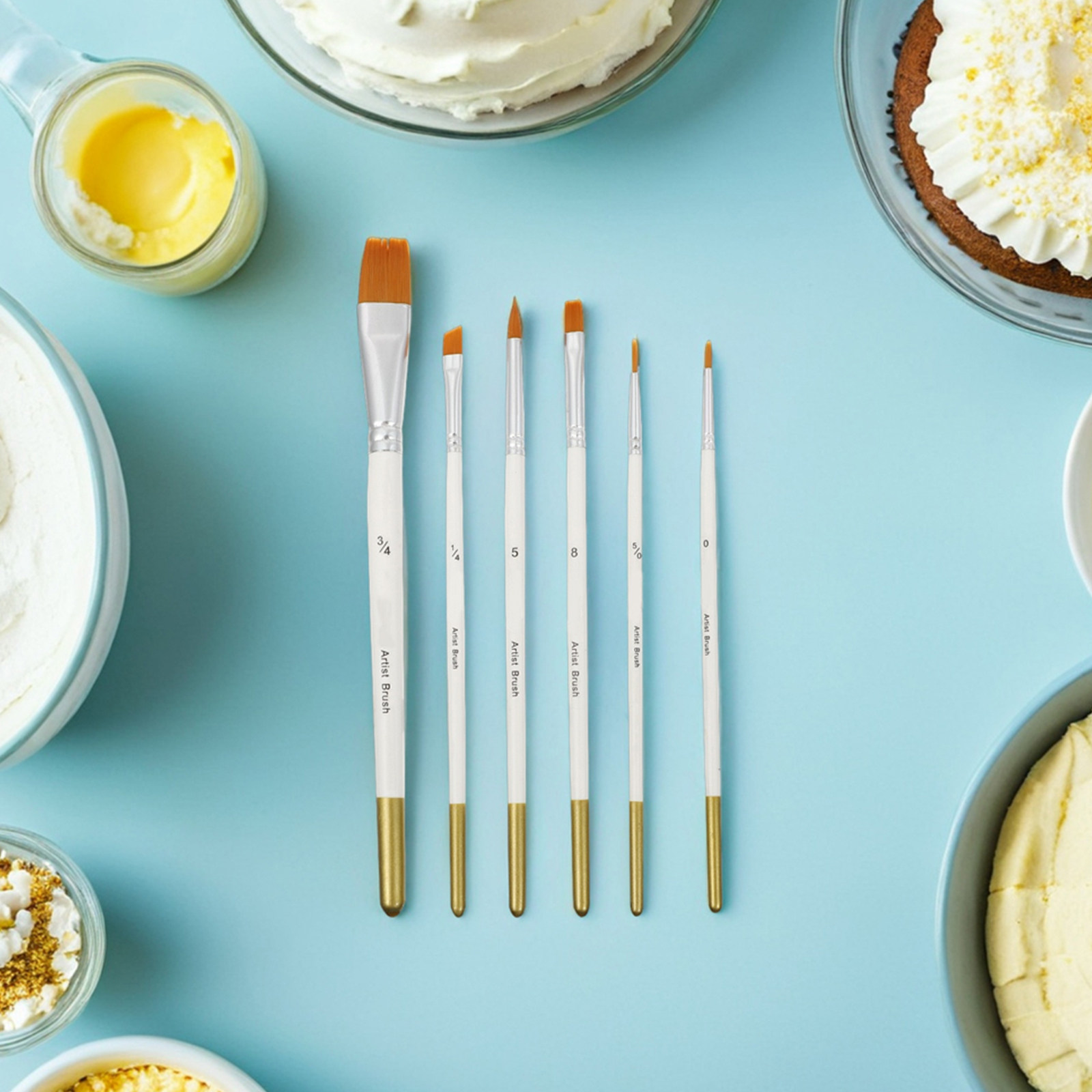 Detailing Brush Set - 12 Buah Set Kuas Dekorasi Kue
