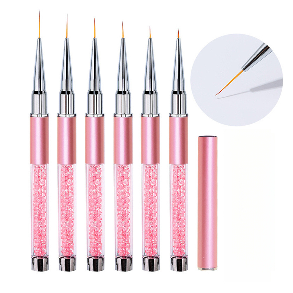 1/6Pcs Set Kuas Nail Art denga - Detailing Brush Set ulasan dan harga