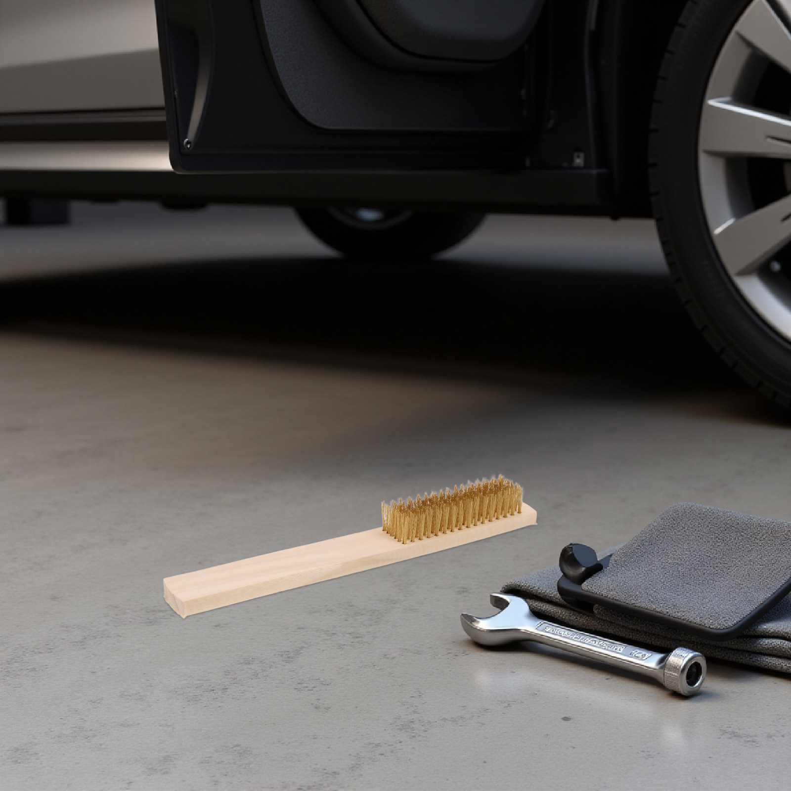 2 buah Sikat Kawat Tembaga unt - Car Cleaning Brush ulasan dan harga